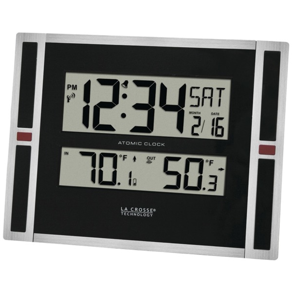 La Crosse Technology Indoor/Outdoor Thermometer and Atomic Clock 513-149